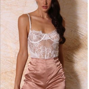 Body suit lace pude cute